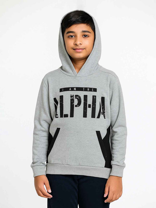 Boys Hooded Pullover Sweatshirt