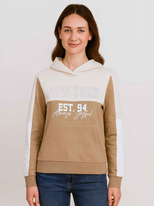Ladies Hooded Pullover Sweatshirt