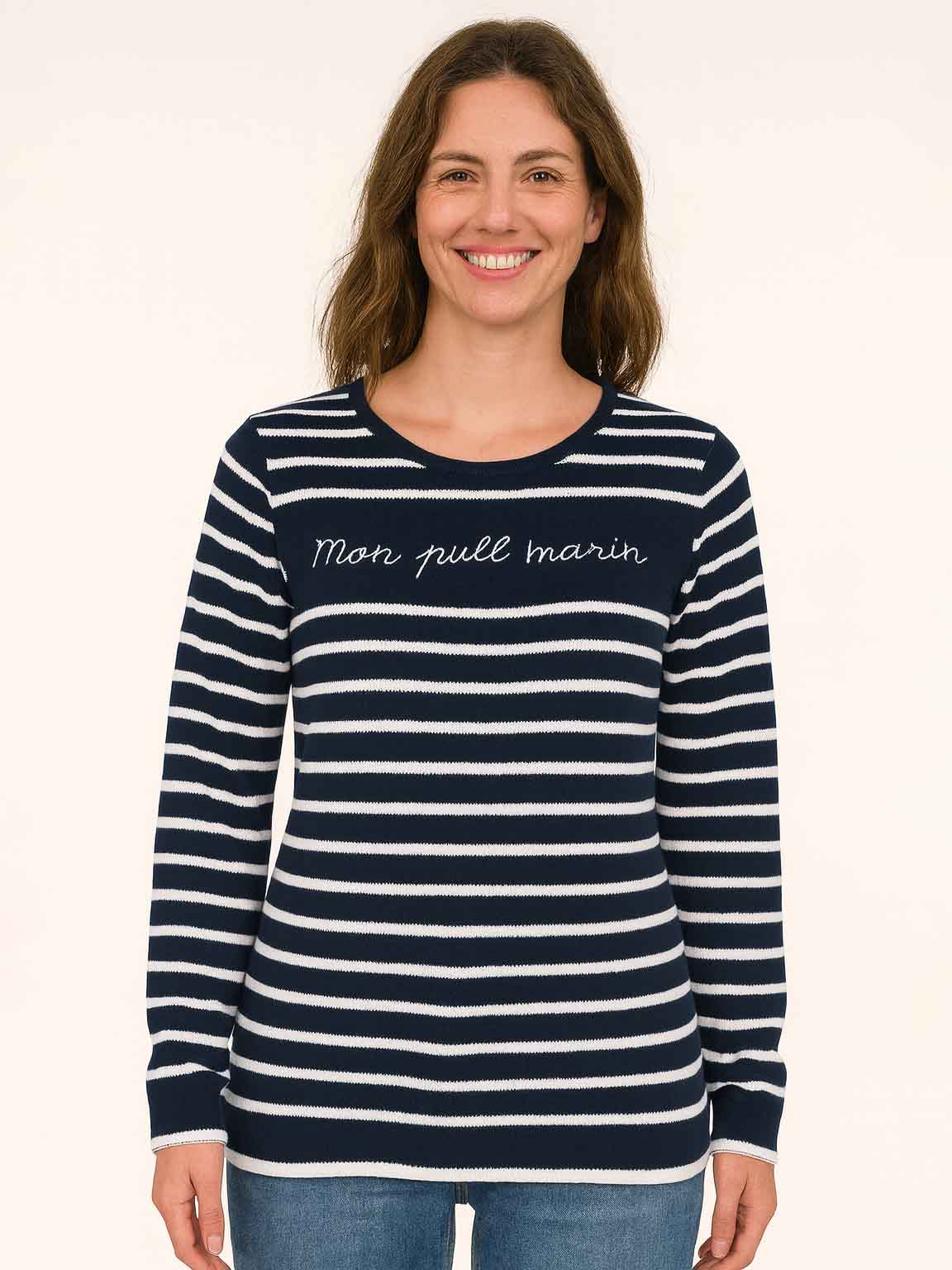 Ladies Striped Sweater