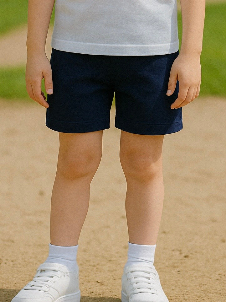 Boys Knit Shorts Navy