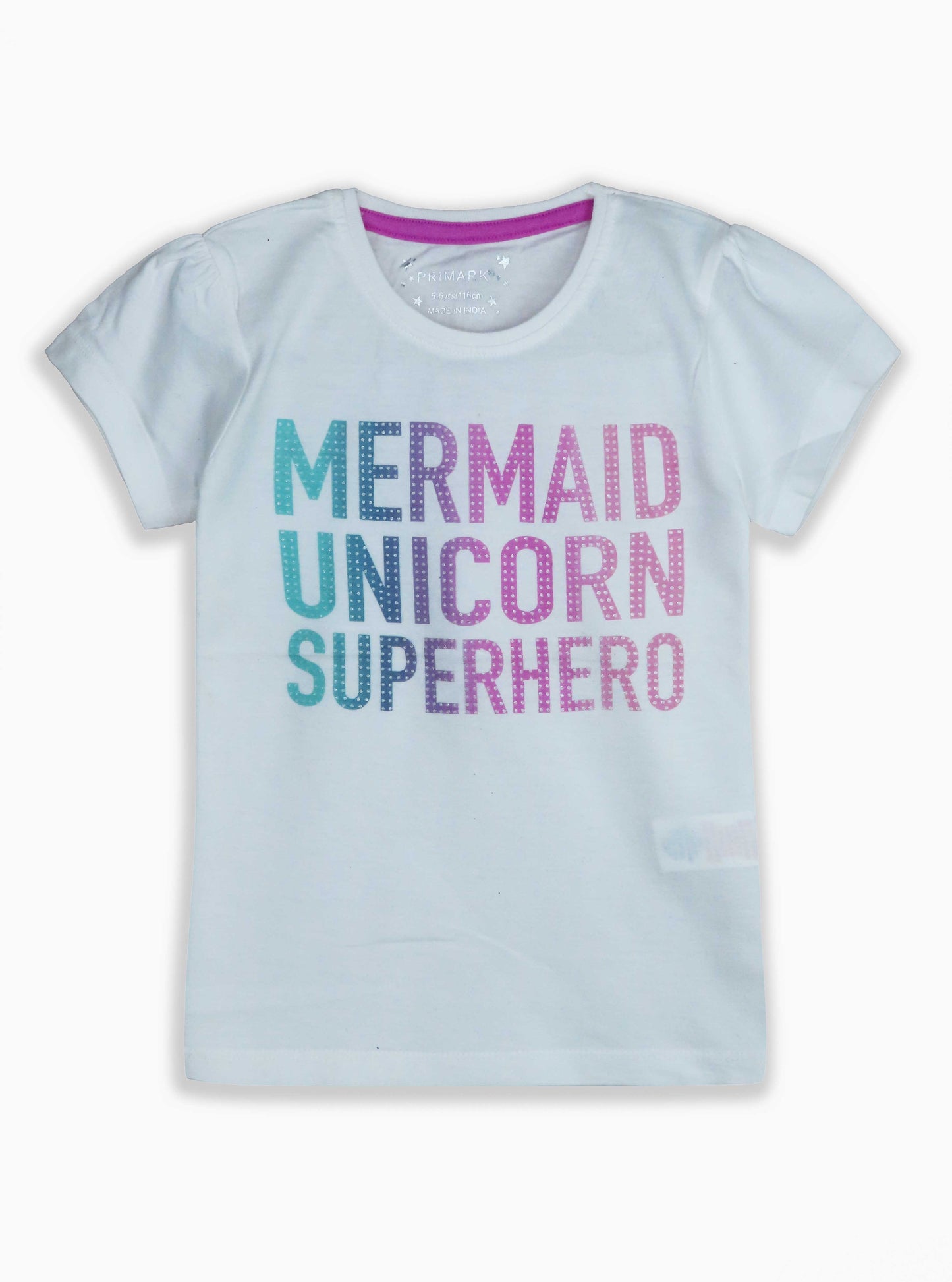 Girls Glitter Printed T Shirt