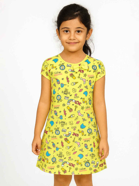 Girls Printed Dress