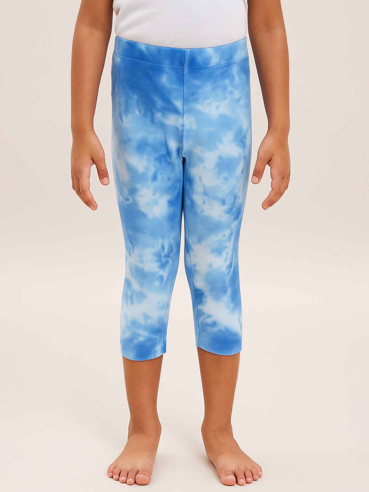 Girls Stretch Tie n Dye Capri