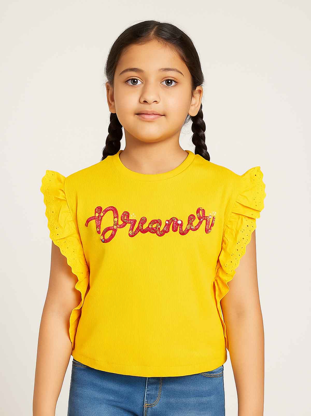 Girls Fancy Cropped Top