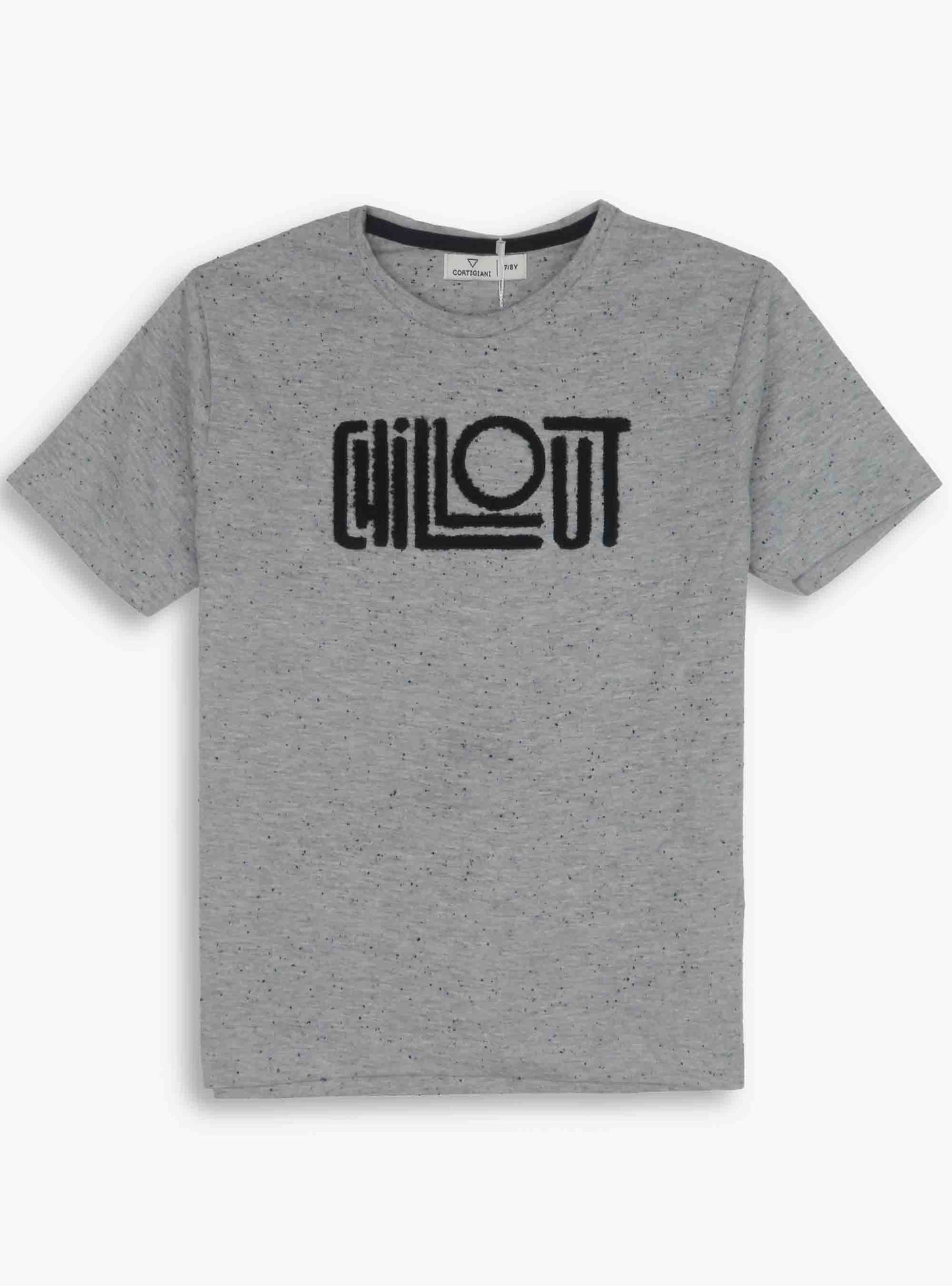 Girls Grey Chillout Applique T Shirt