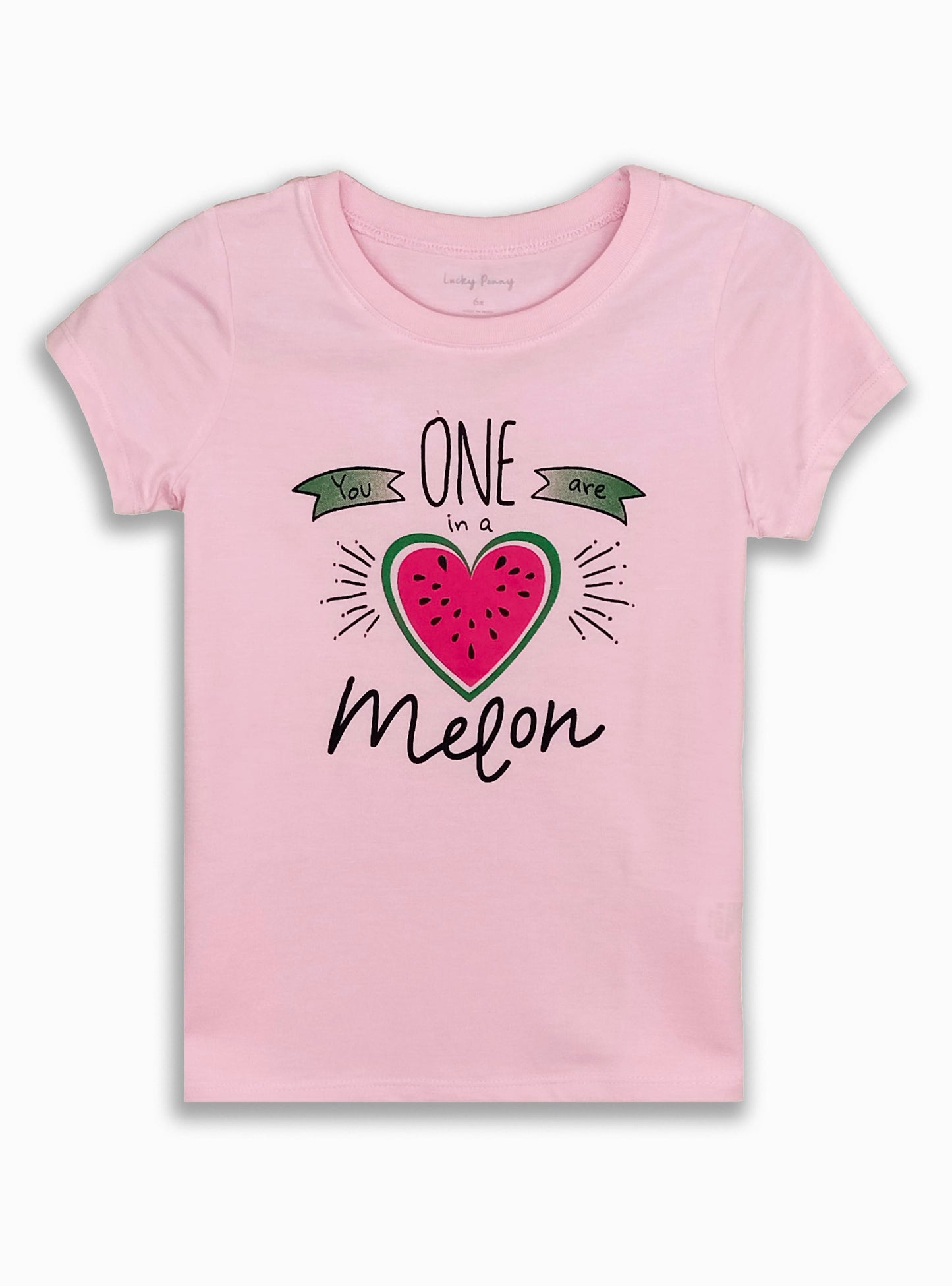 Girls Printed Top Pink