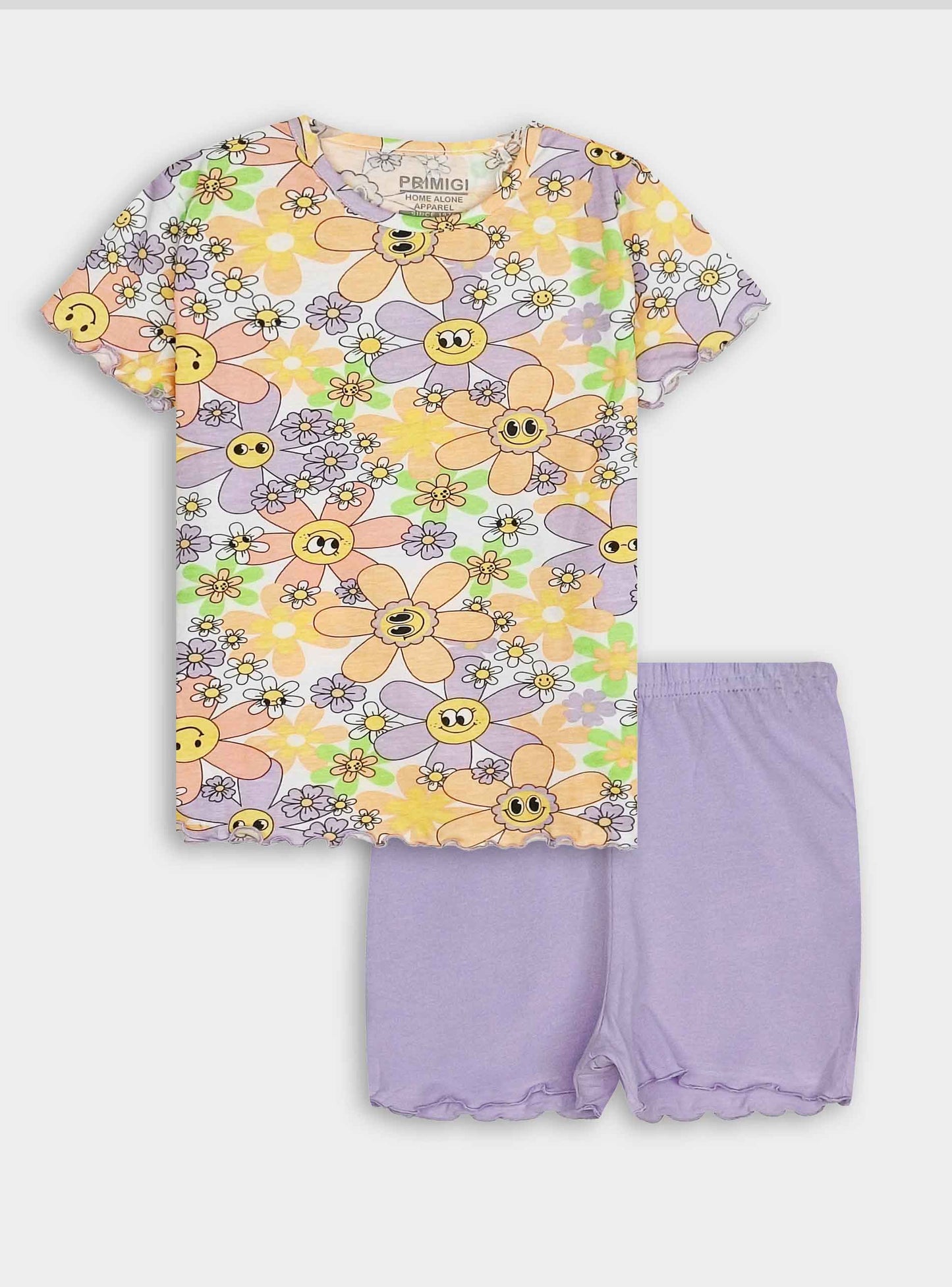 Baby Girls Printed Shorty Set