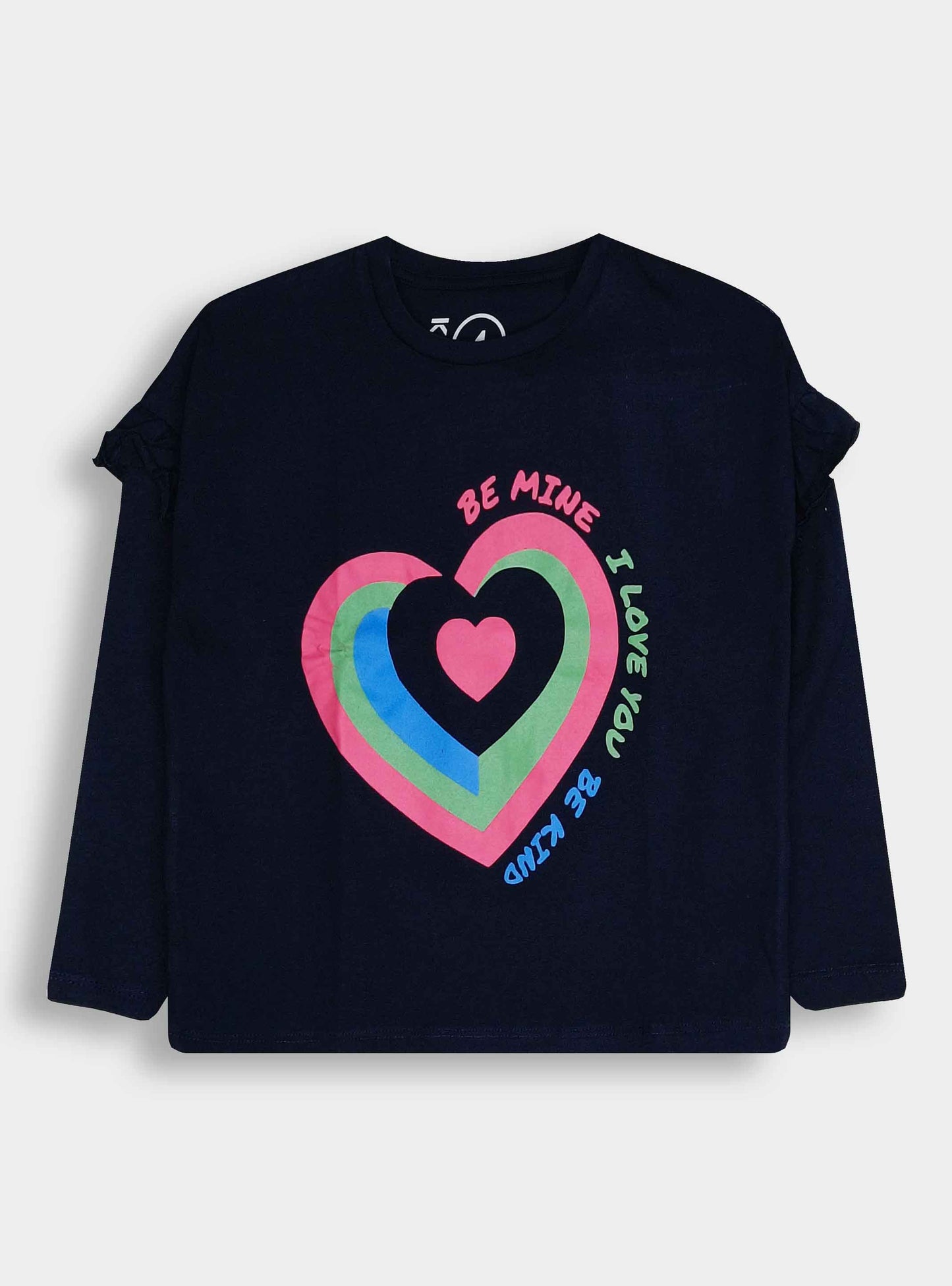 Girls Ruffle Long Sleeve Top