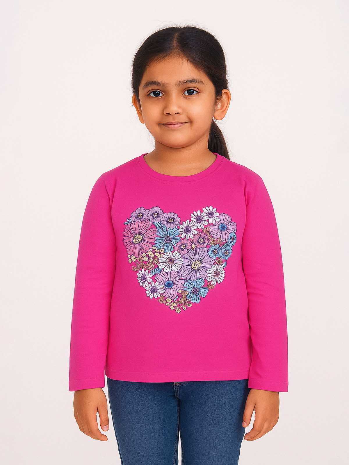 Girls Long Sleeve Printed T-Shirts