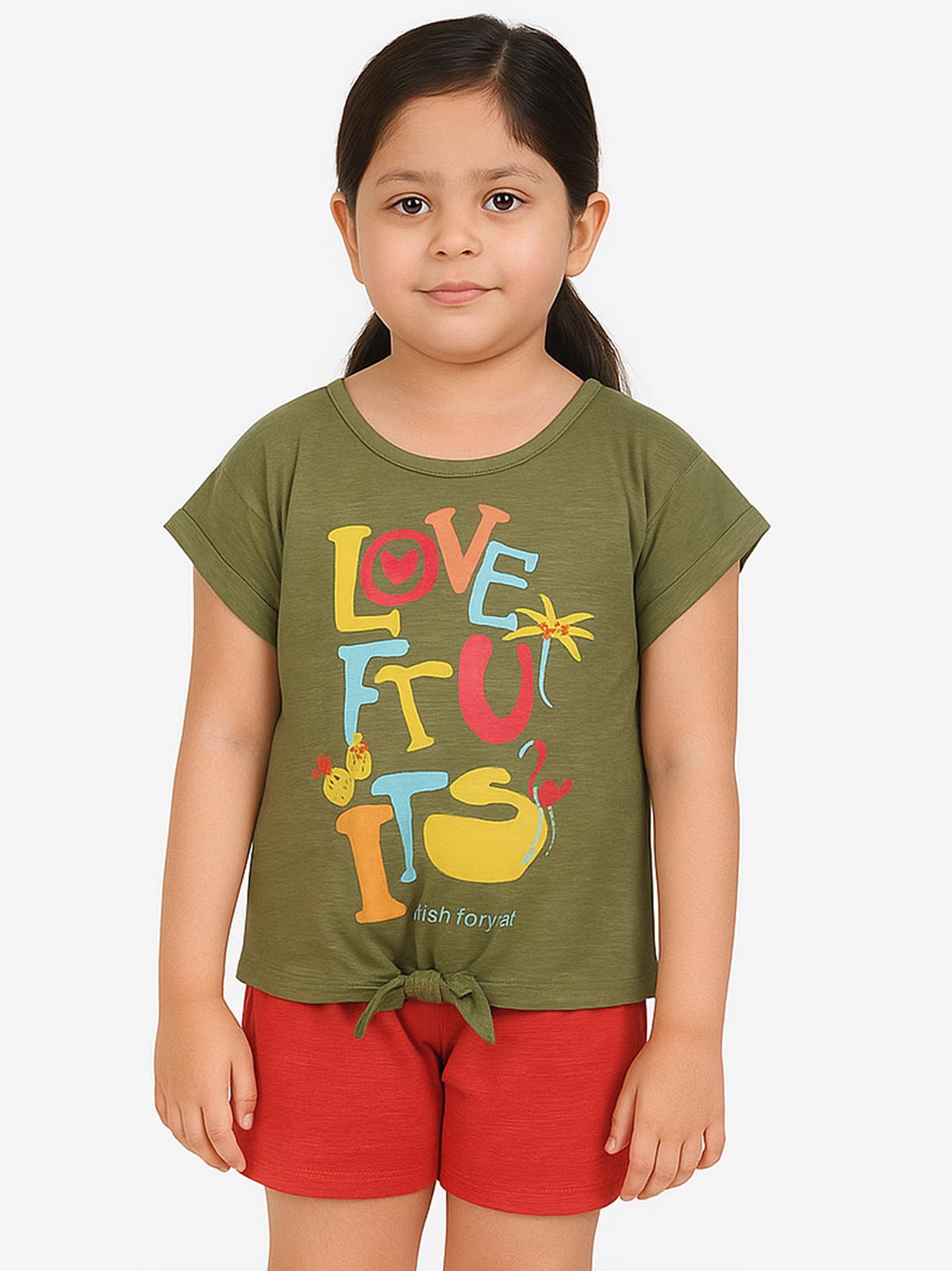 Girls Printed Shorty Sets