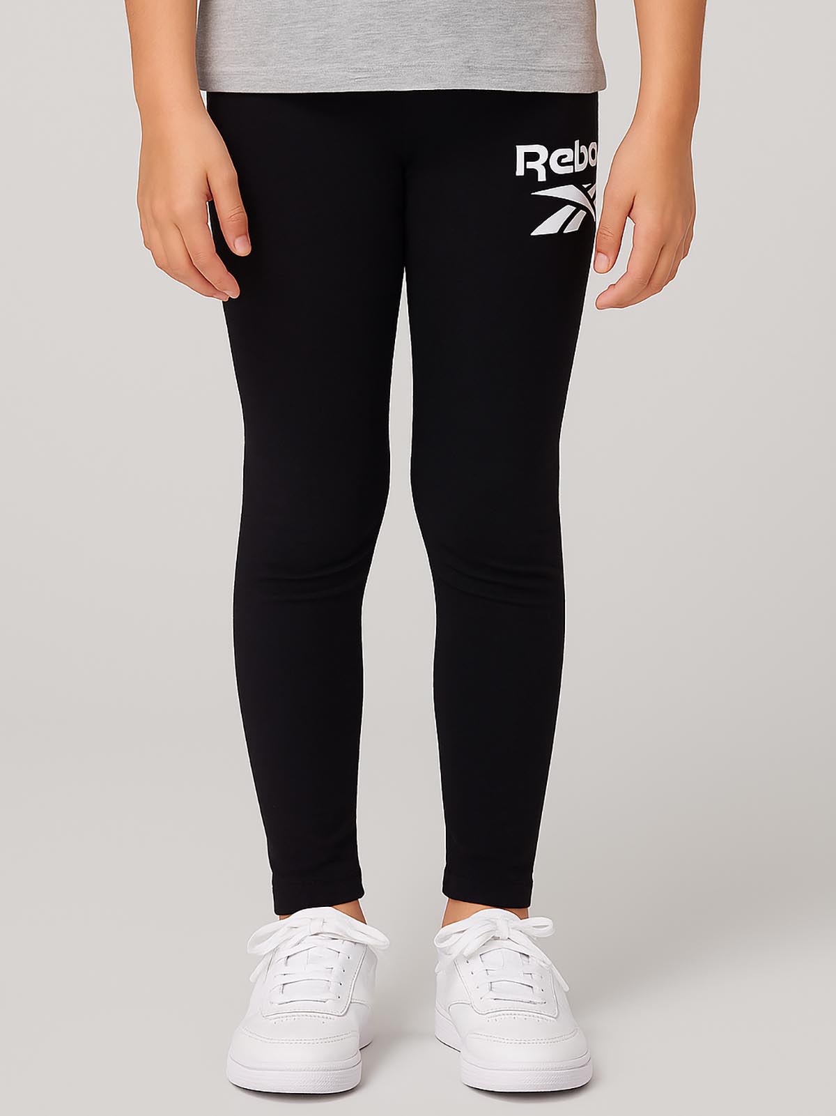 Girls Printed Stretch Legging Black