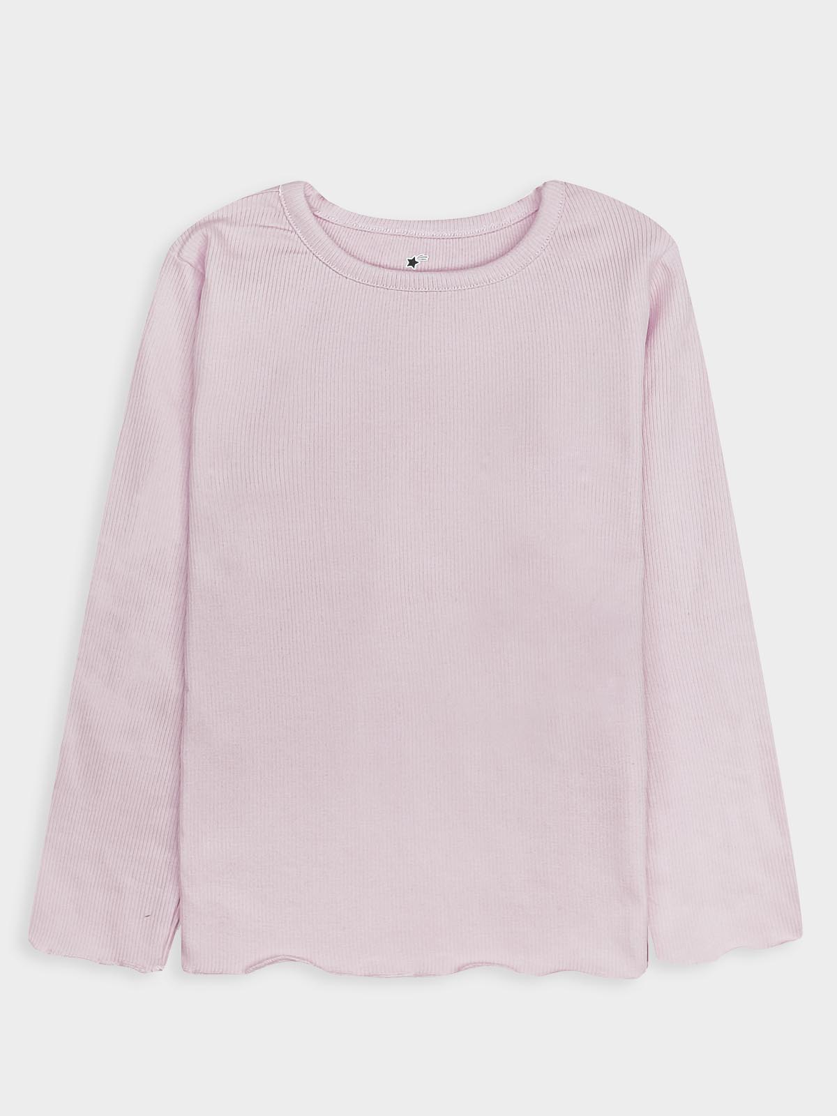 Girls Ribbed Long Sleeve Top