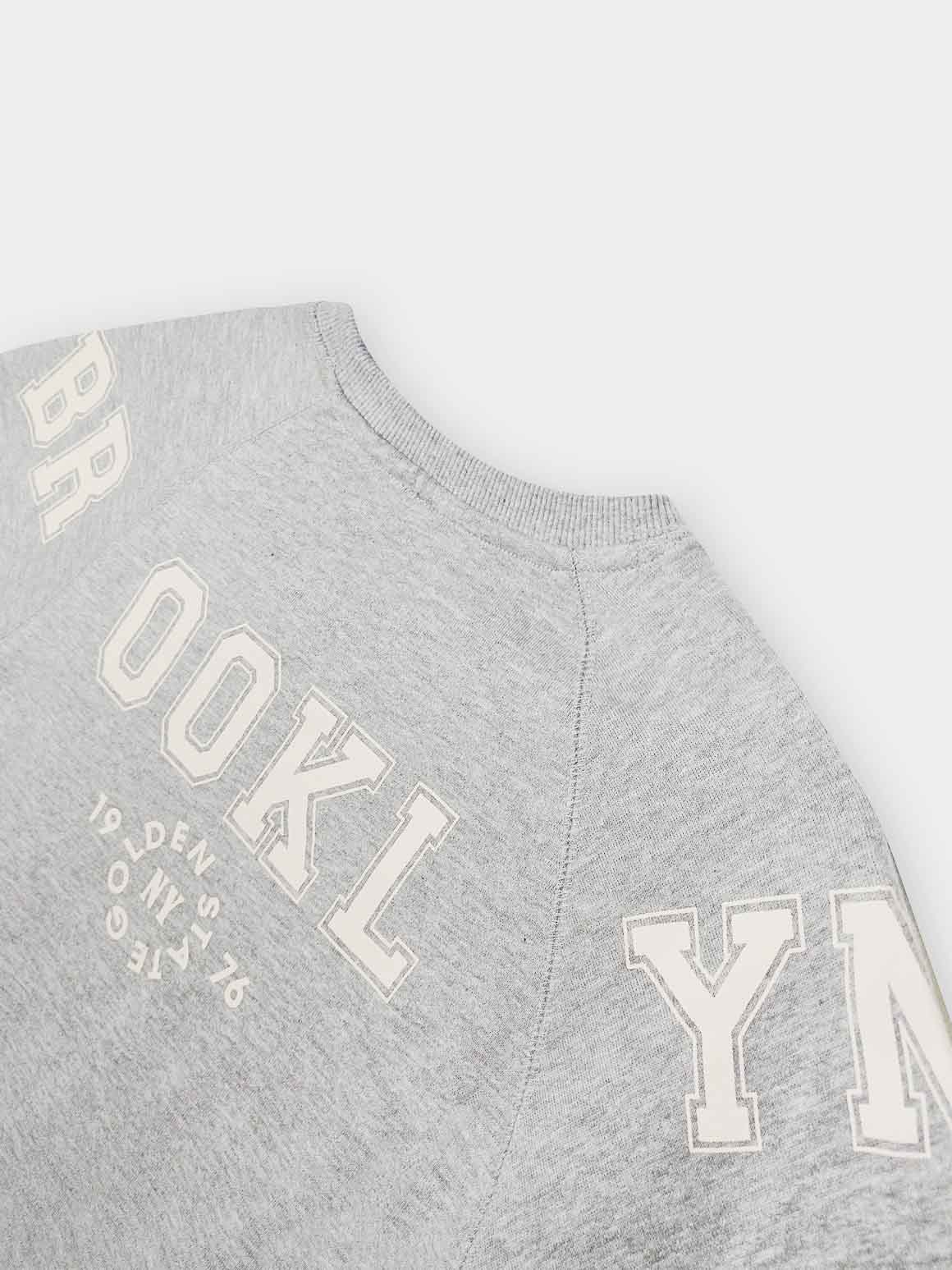 Girls Grey Pullover Fleece Sweartshirt