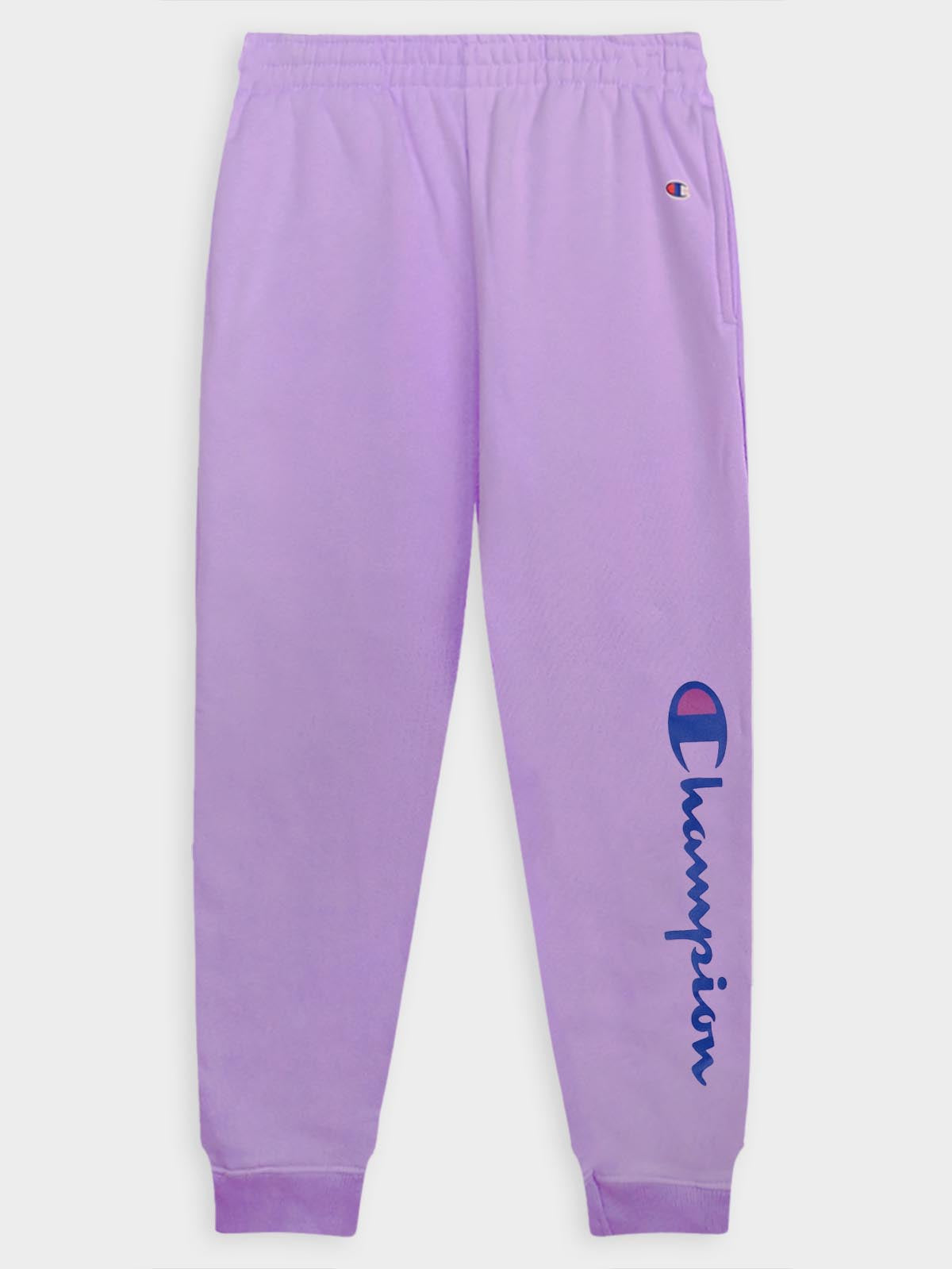 Girls Fleece Hooded Lilac Jogging Set