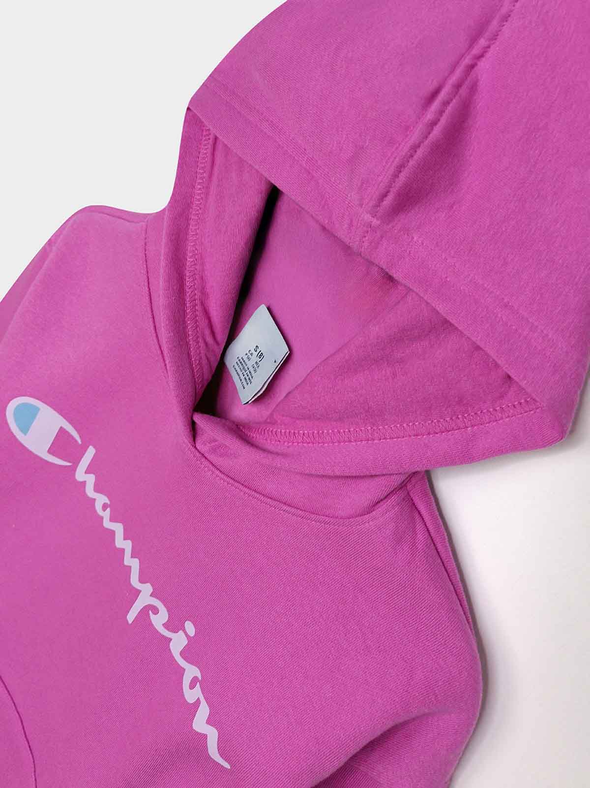 Older Girls Hooded Pullover Egg Plant Jogging Set
