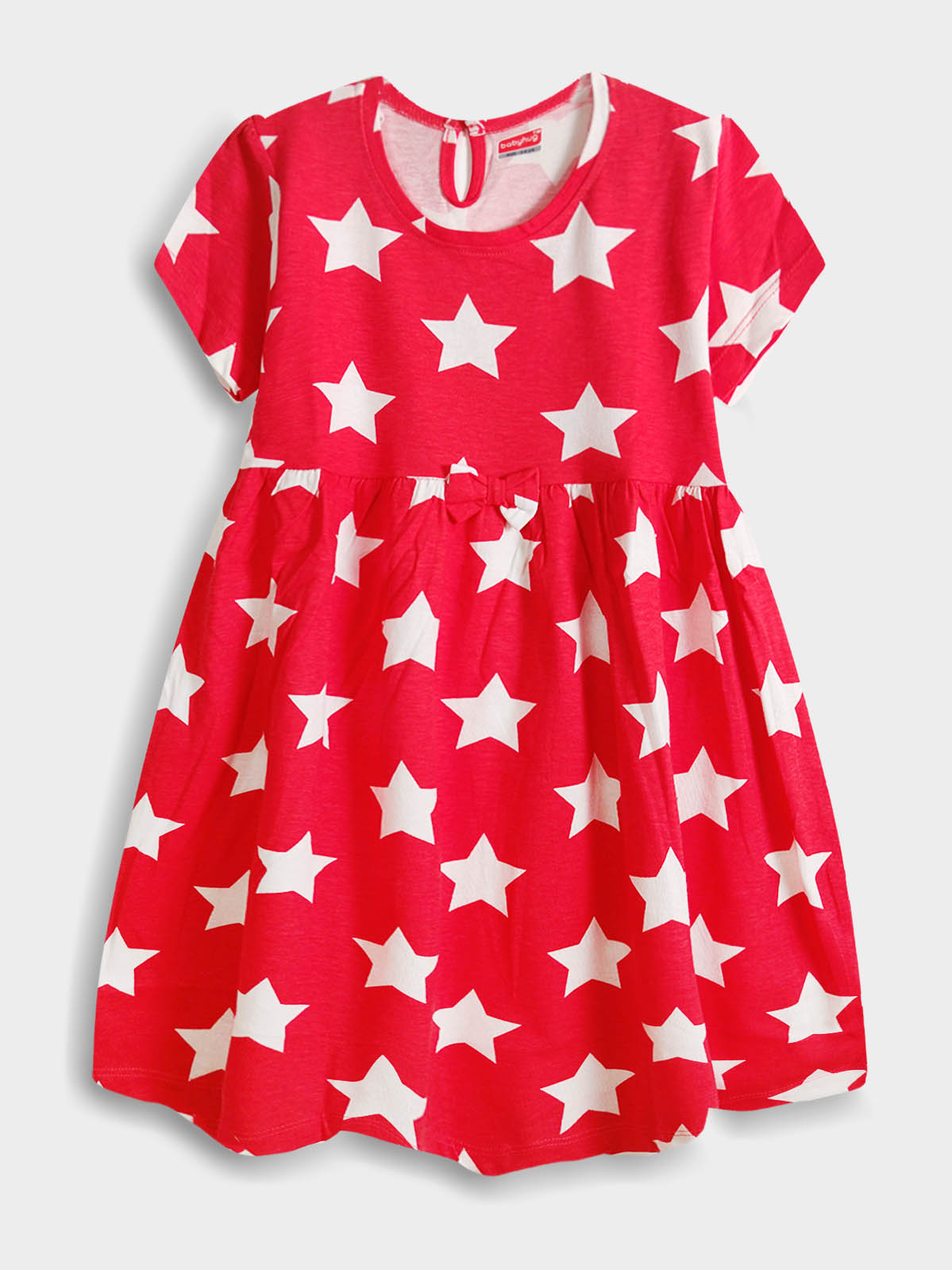 Girls Red AOP Dress