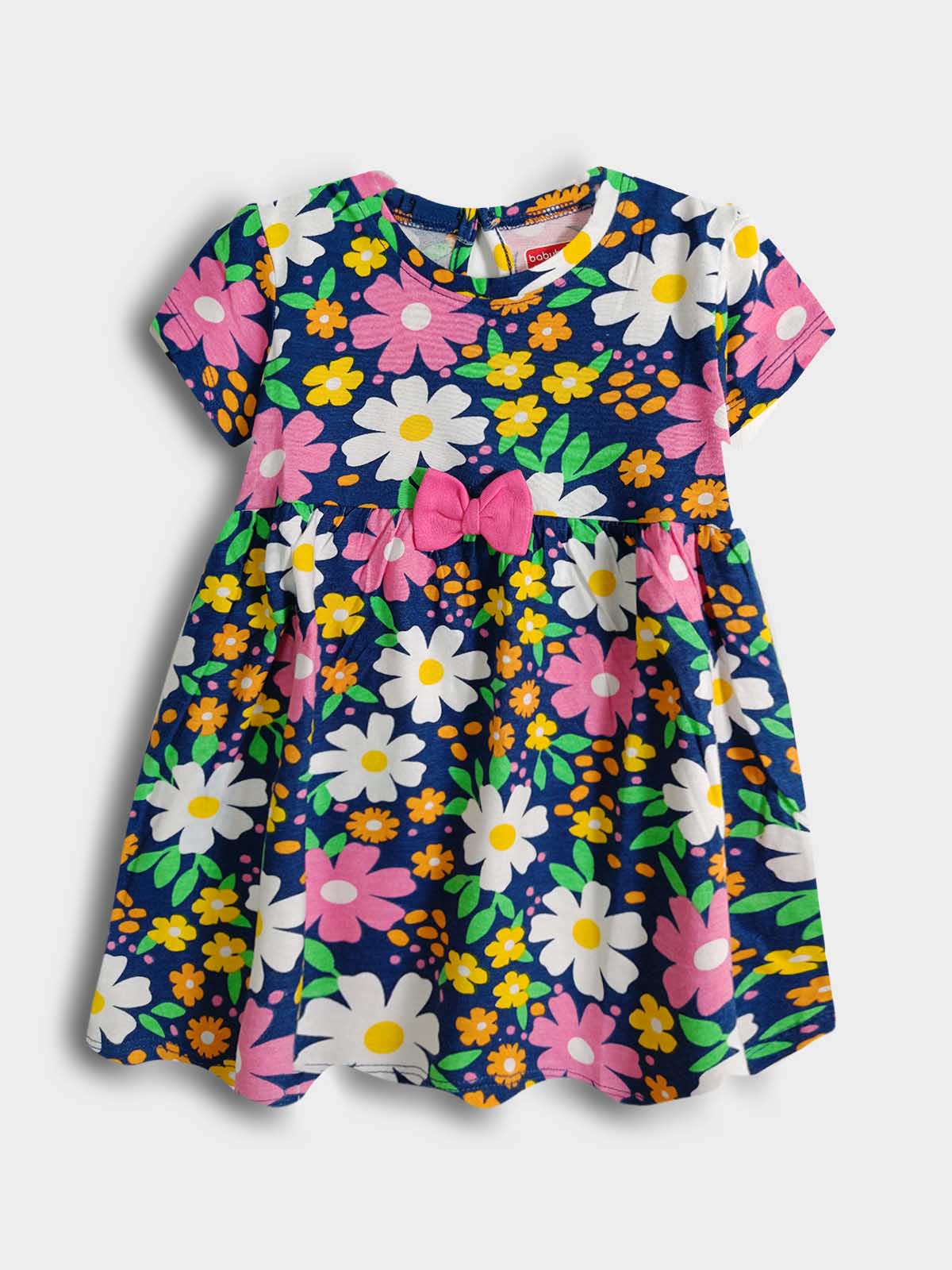 Girls Flower Printed Dress