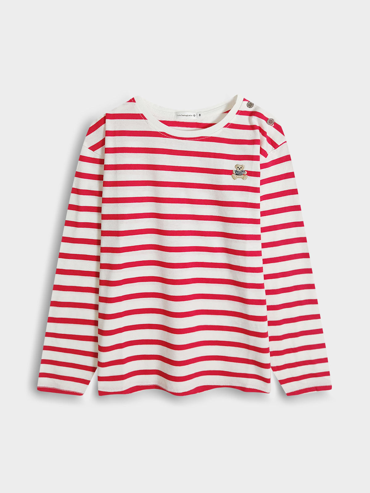 Girls Long Sleeve Striped Top