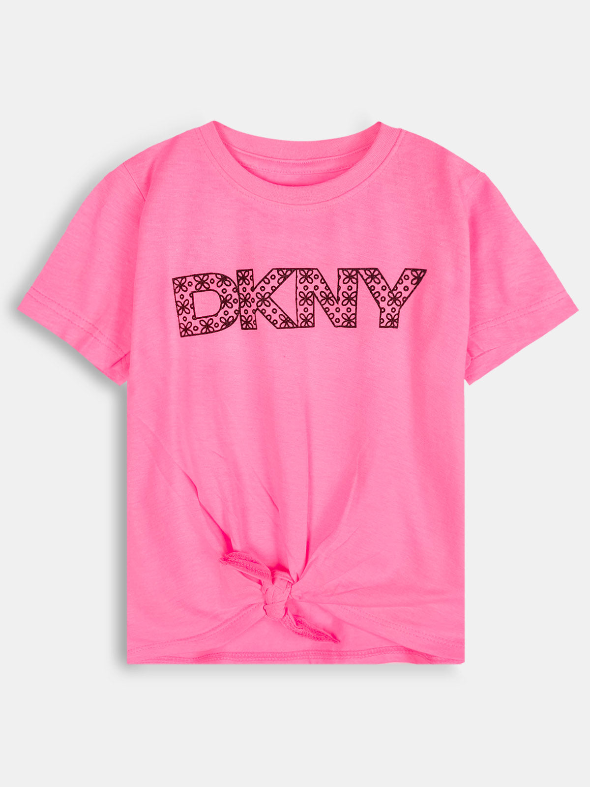Girls Printed Tie Feature T-Shirt