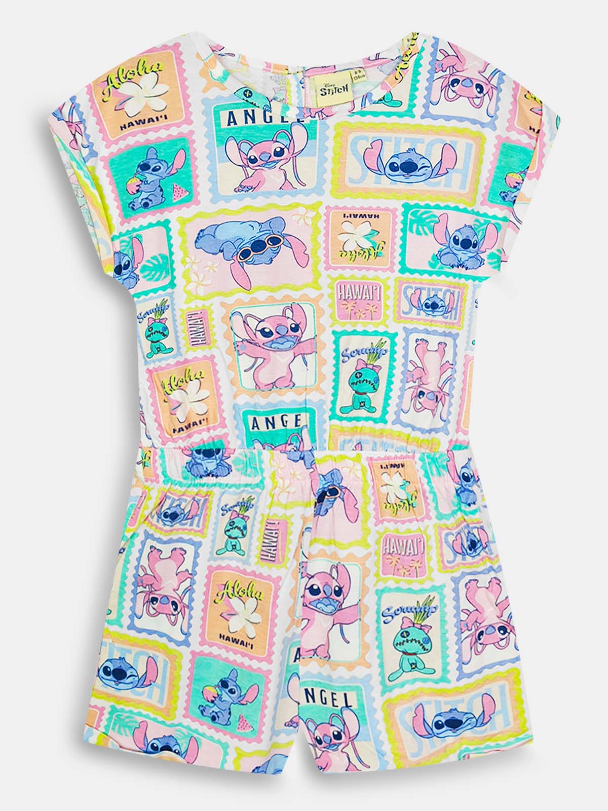 Girls Printed Dungaree