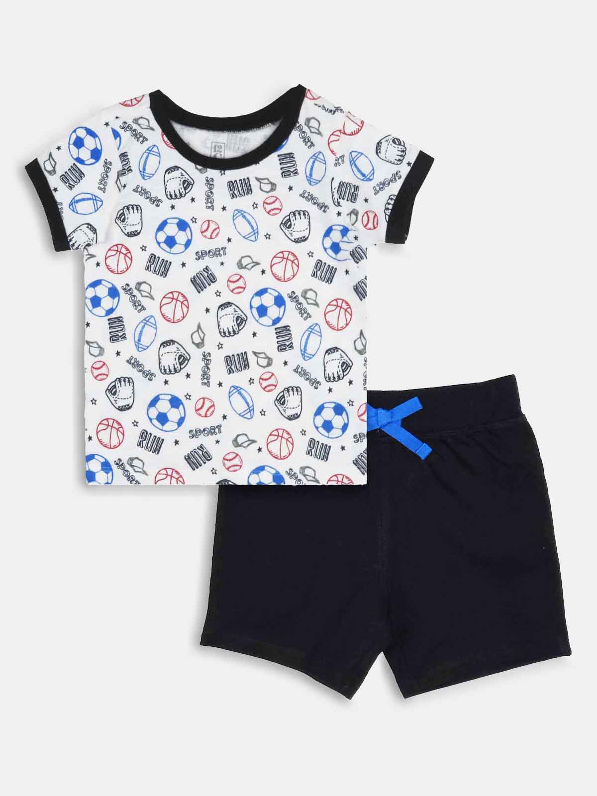 Boys 2 pcs Set (T Shirt + Shorts)