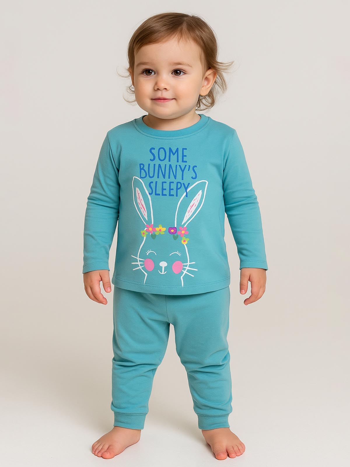 Girls Printed Pyjama Set