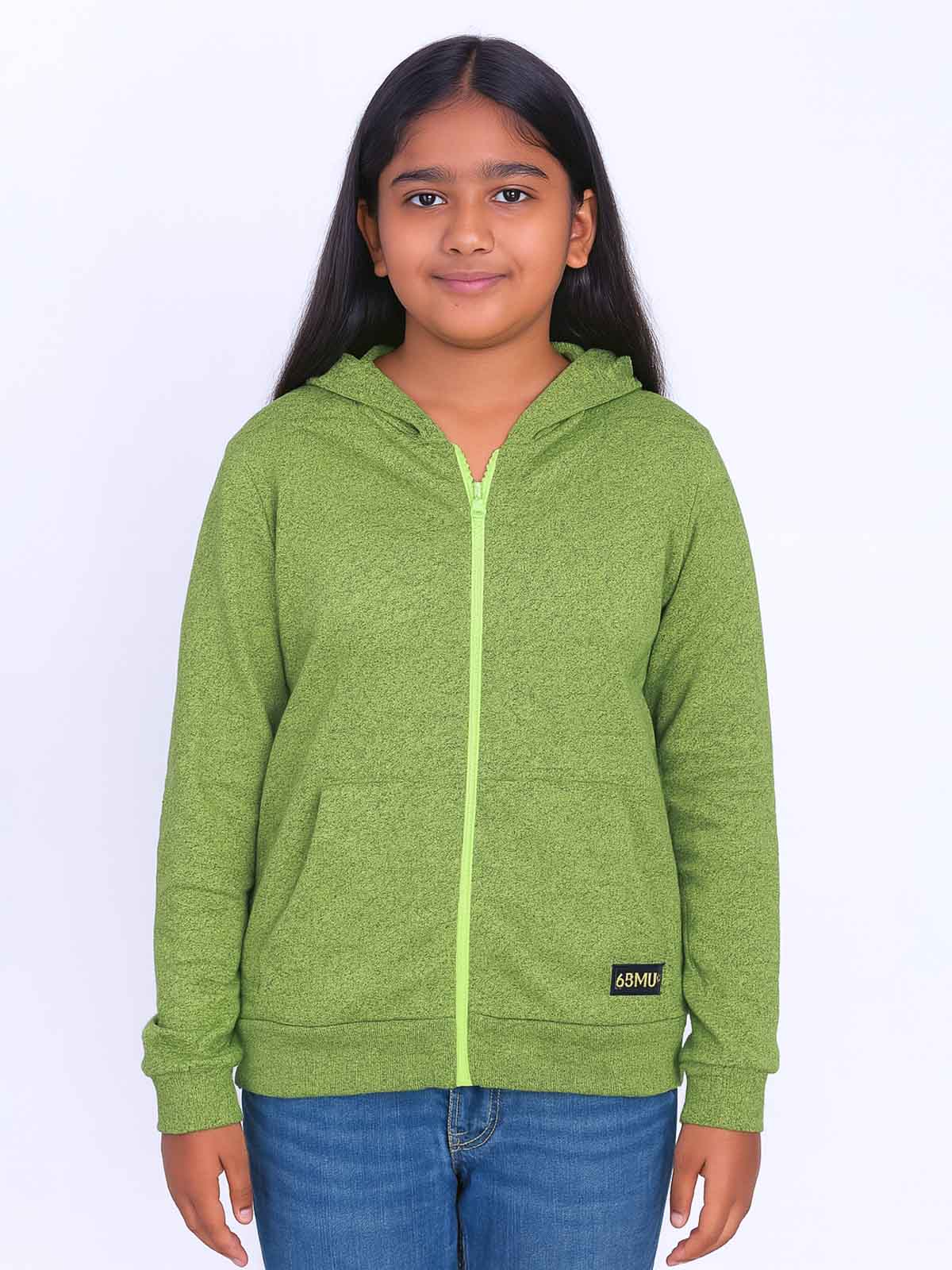 Girls Full Zipper Sweatshirt