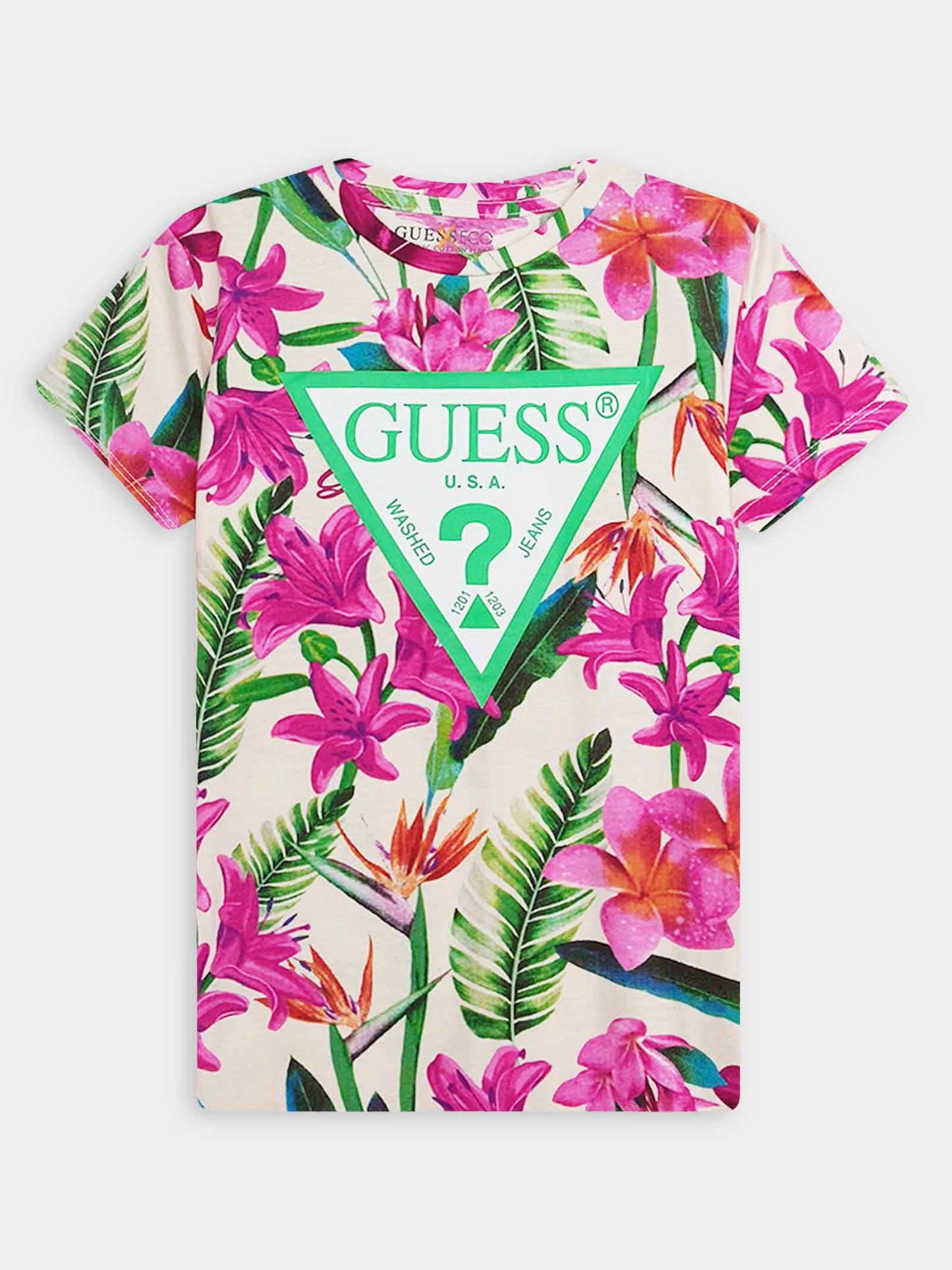 Girls Floral Printed T-Shirt