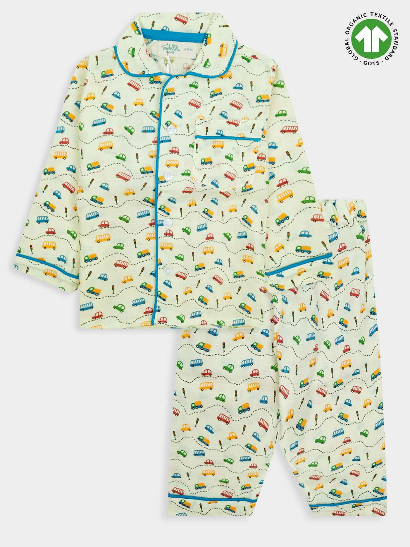Kids Muslin Full Sleeve Pyjama Set