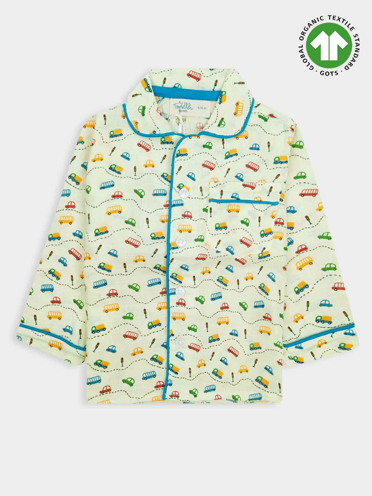 Kids Muslin Full Sleeve Pyjama Set