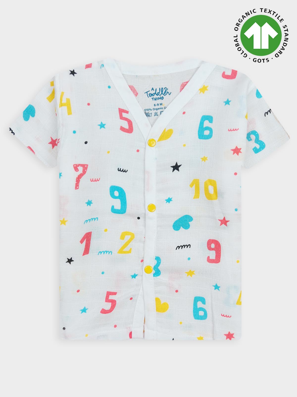 Kids Muslin Printed Pyjama Set