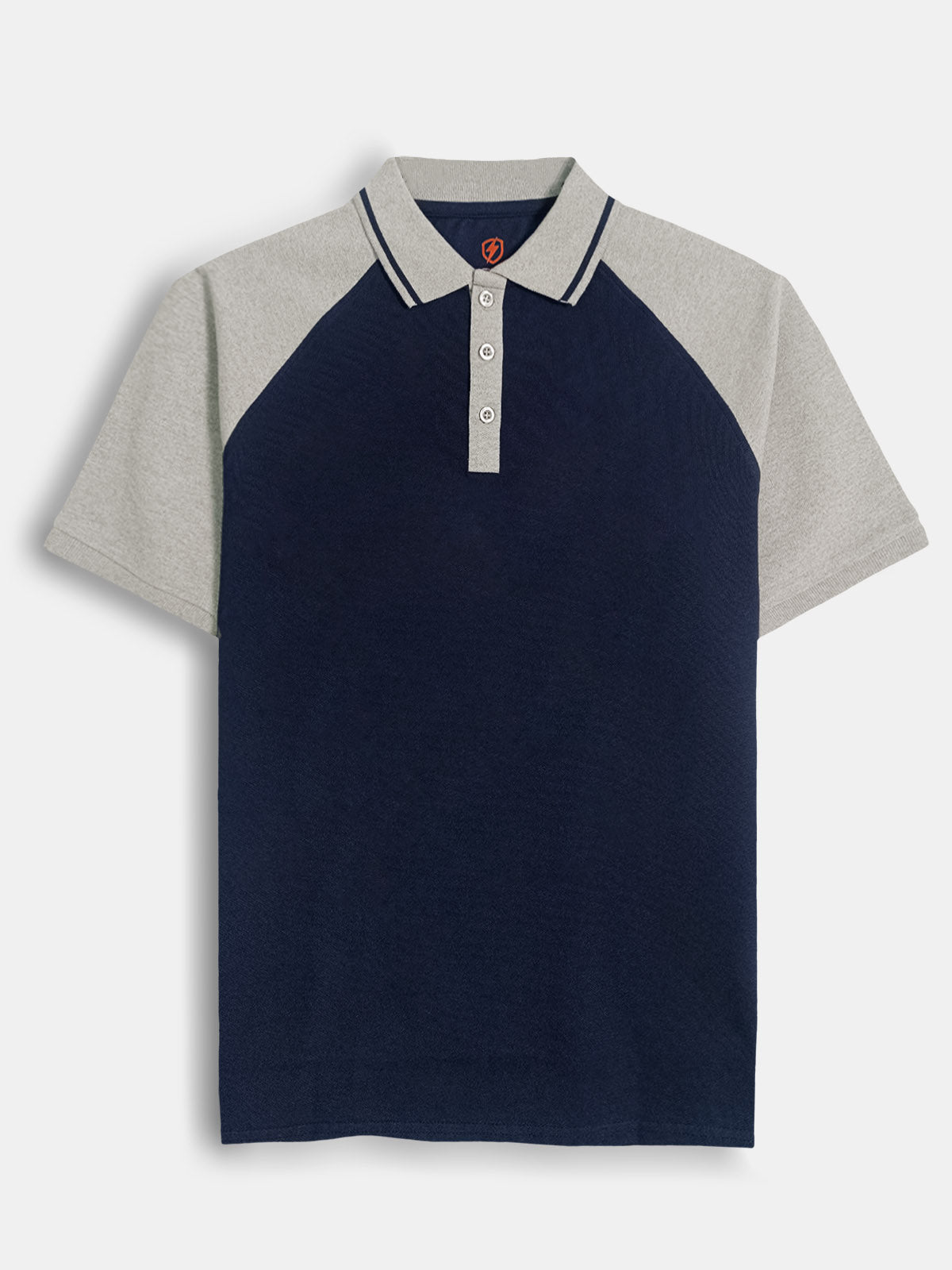 Mens Raglan Sleeve Navy Polo