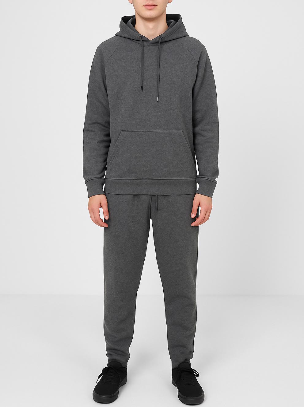 Men's French Terry Steel Grey Jogging Set