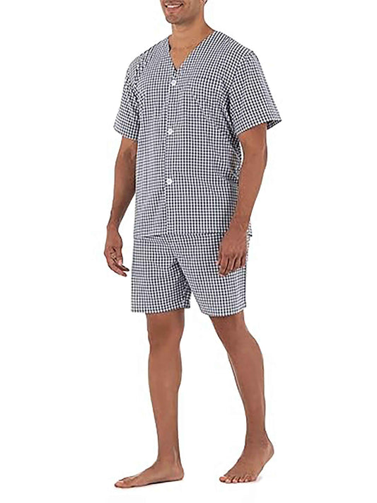 Mens Woven Shorty Set