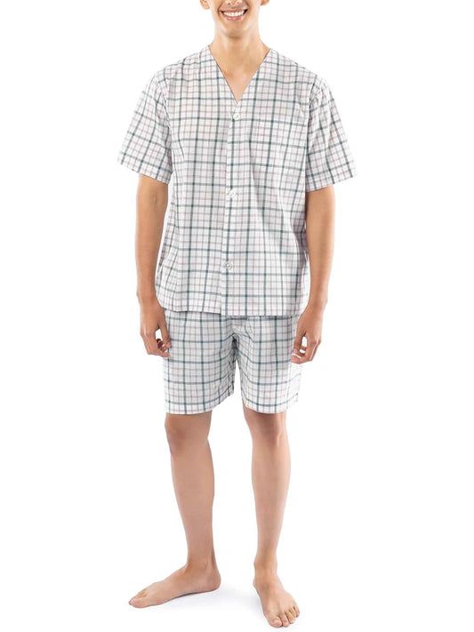 Mens Woven Shorty Set