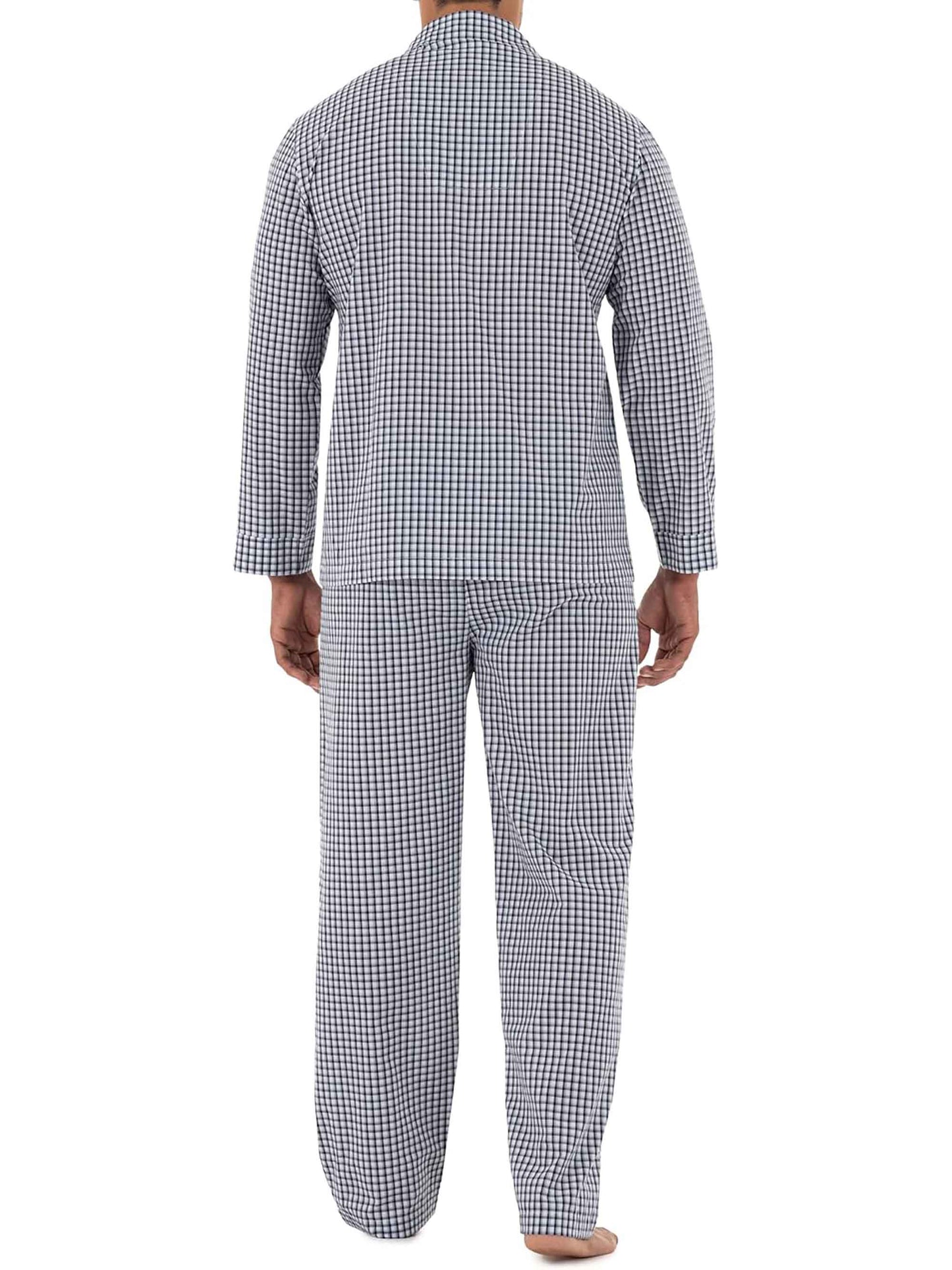 Mens Woven Collar Pyjama Set