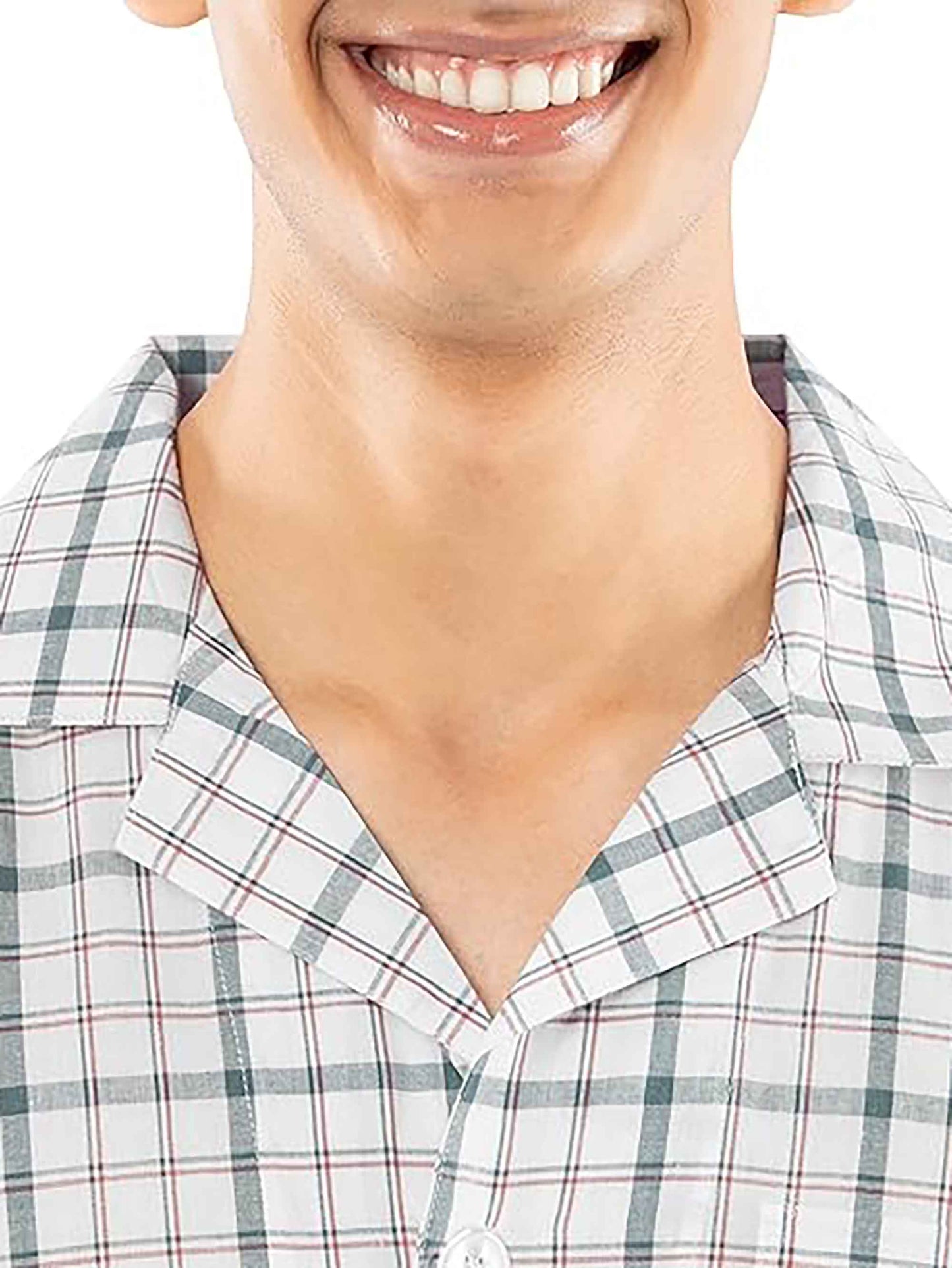 Mens Woven Collar Pyjama Set