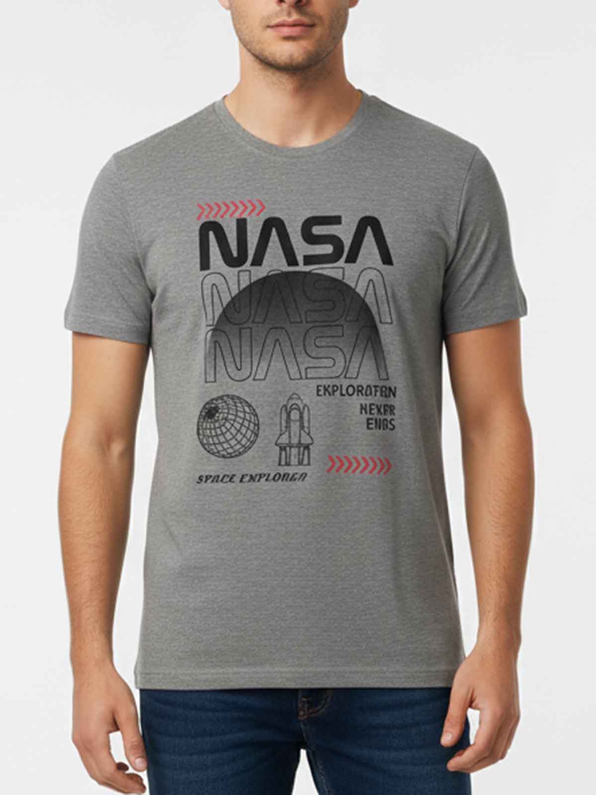 Mens Nasa Printed T-Shirt