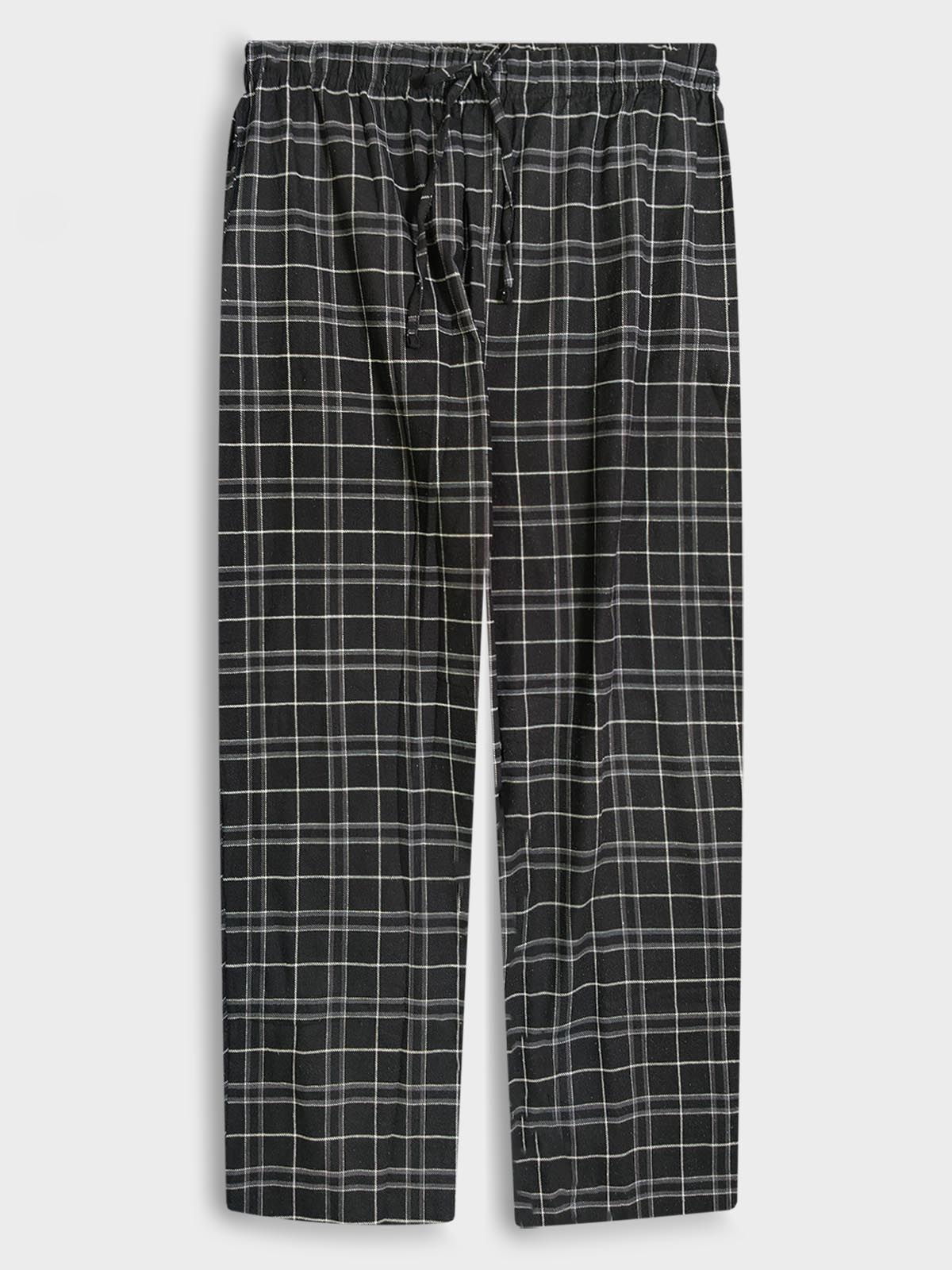 Mens Woven Flannel Pants Mixed Colours