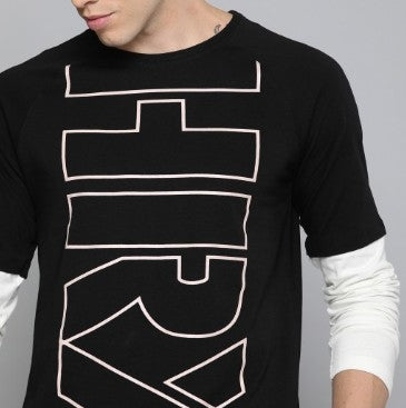 Mens Long Sleeve Printed T-Shirt