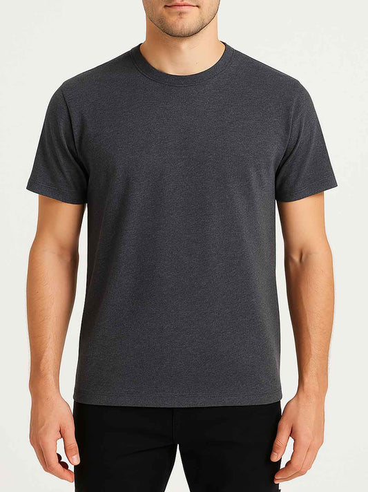 Mens Crew Neck Charcoal T-Shirt