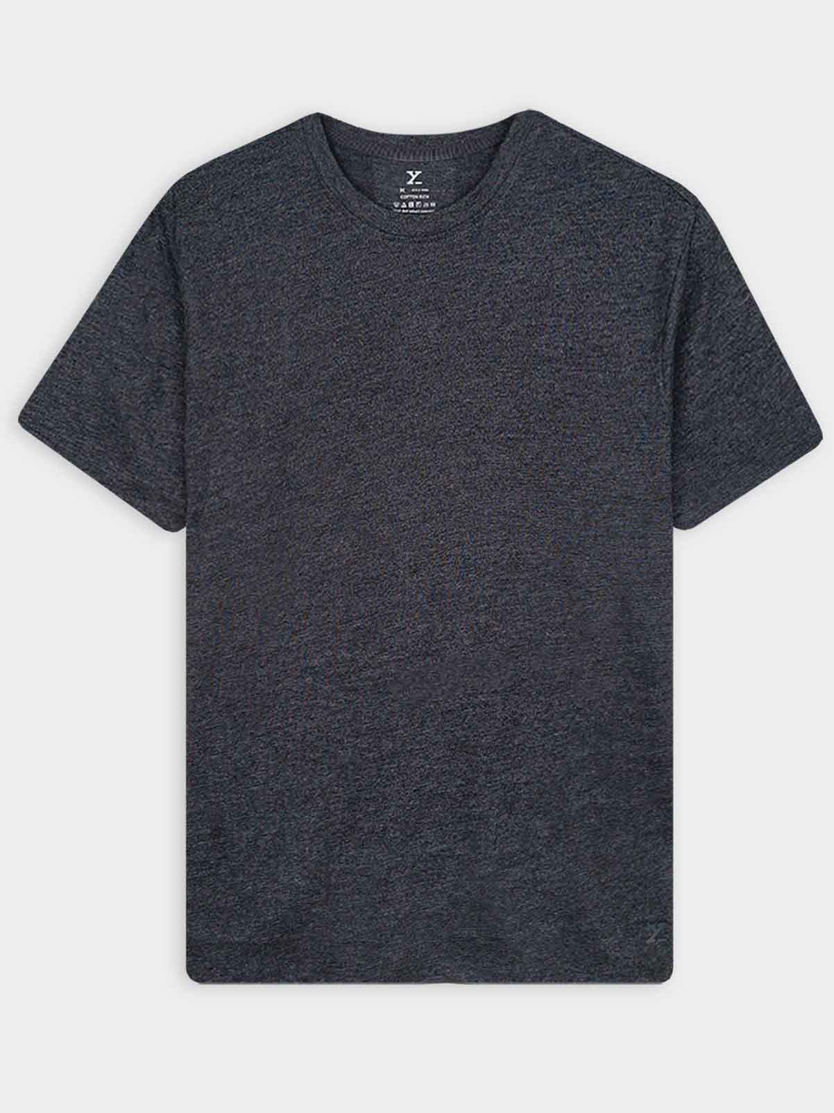 Mens Crew Neck Charcoal T-Shirt