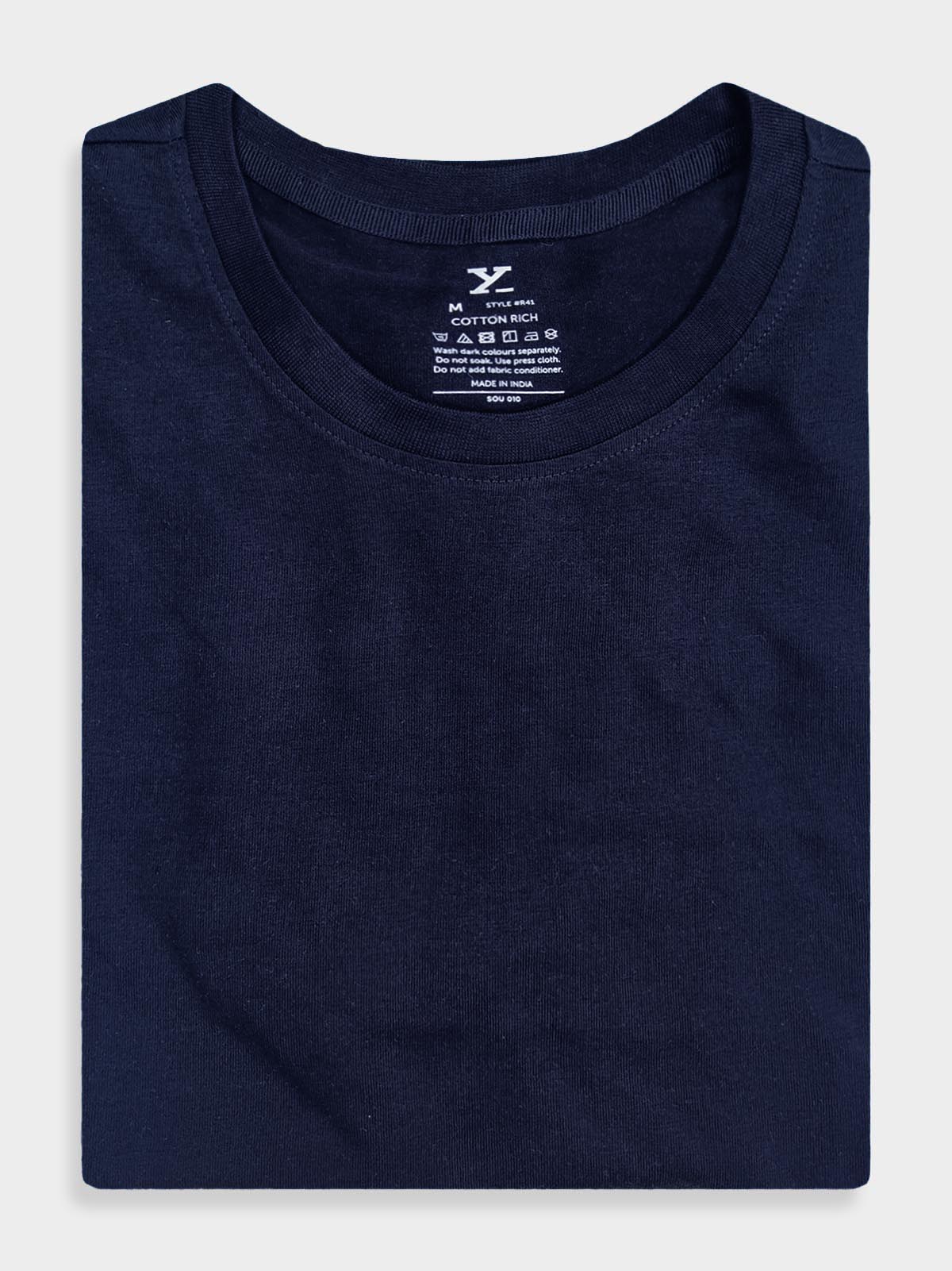 Mens Crew Neck Navy T-Shirt