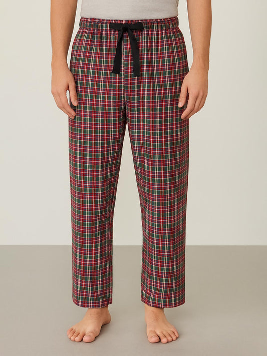 Mens Woven Flannel Pants