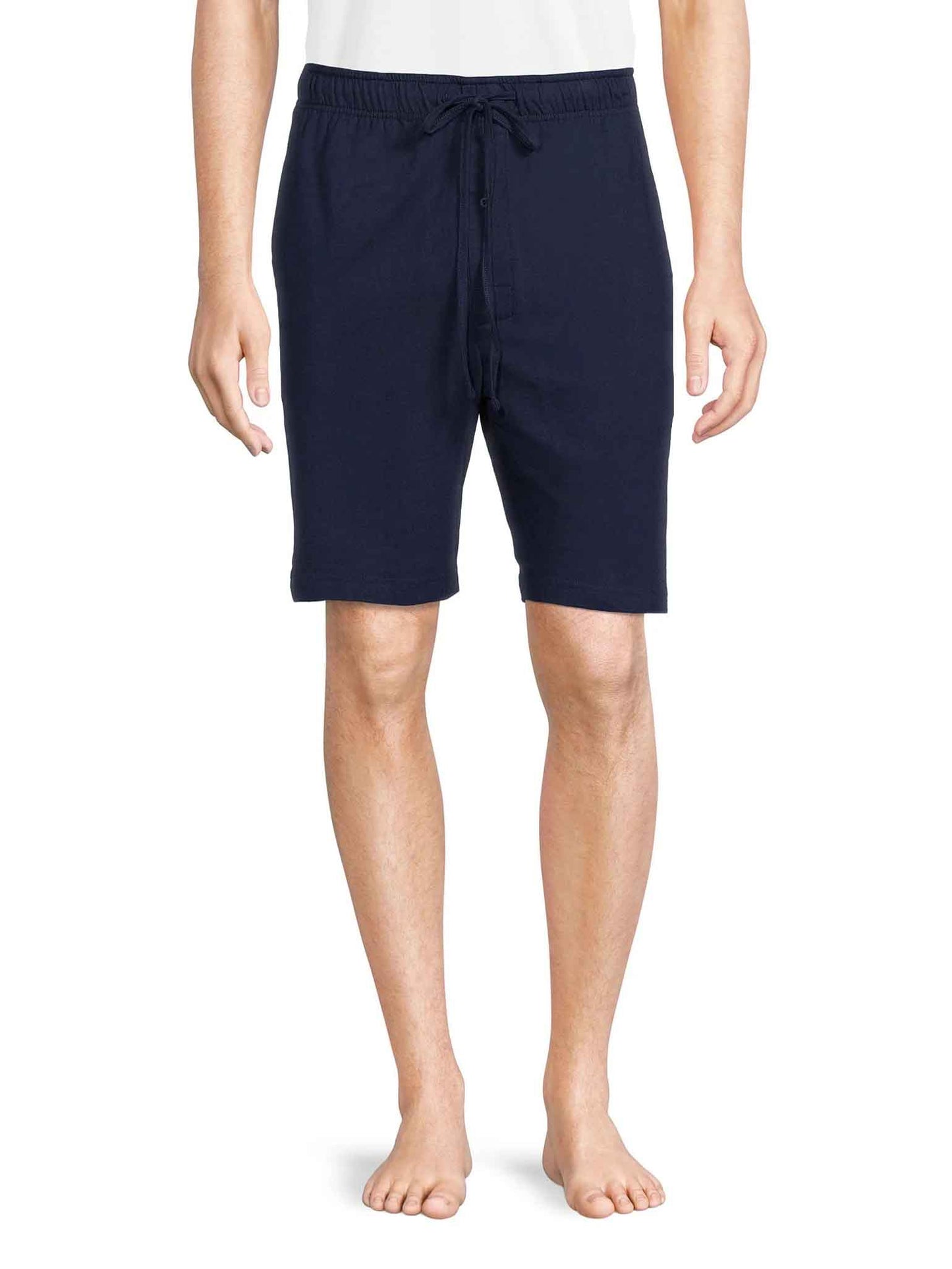 Mens Knit Sleep Shorts Navy