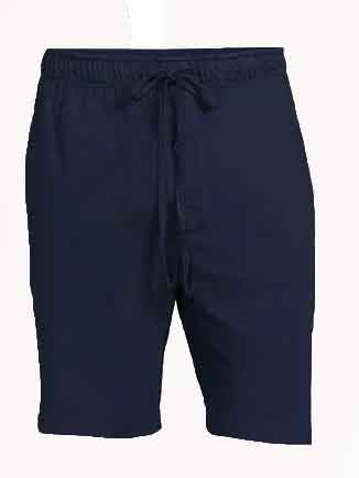 Mens Knit Sleep Shorts Navy