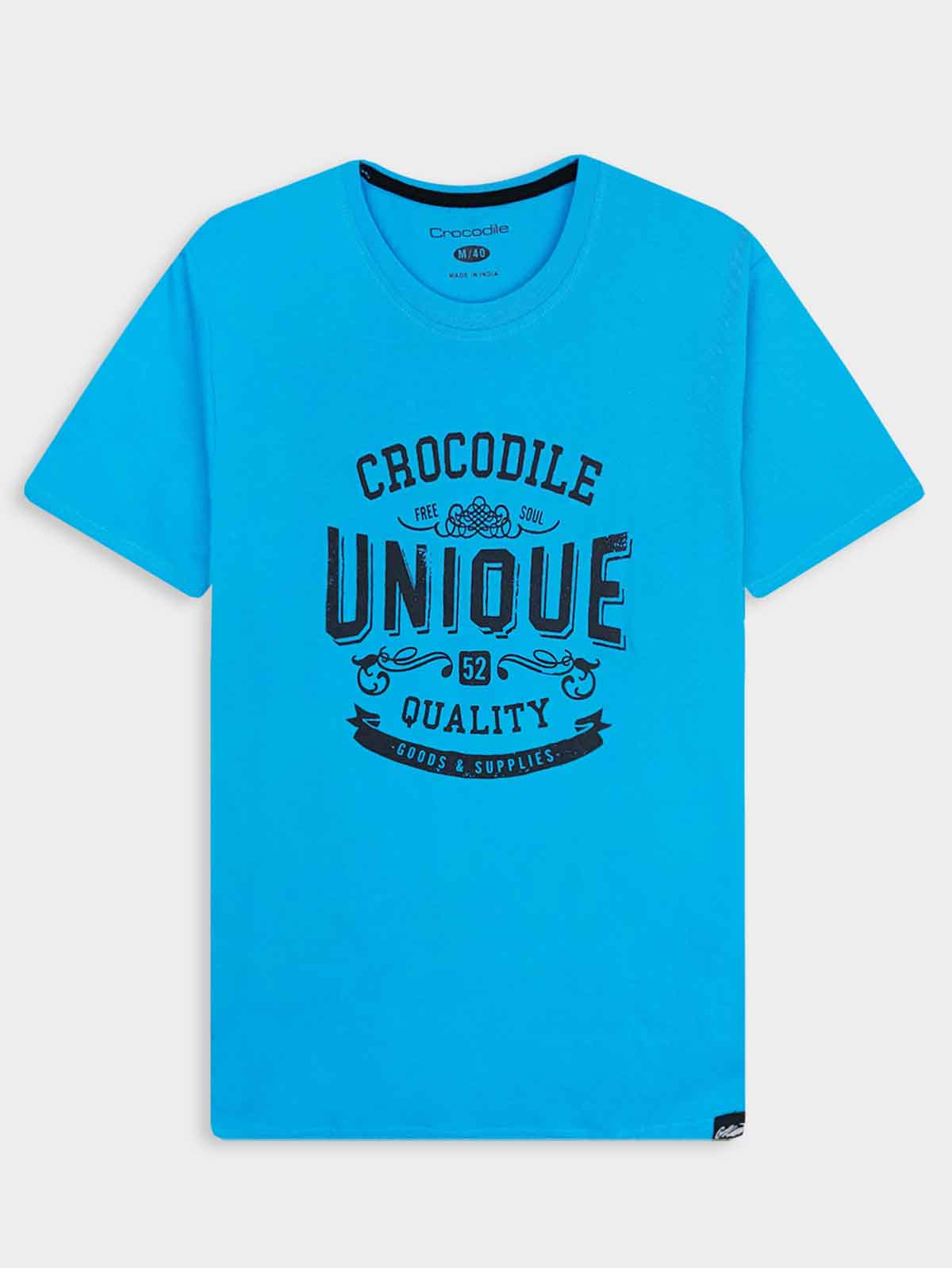 Mens Printed Blue T-Shirt