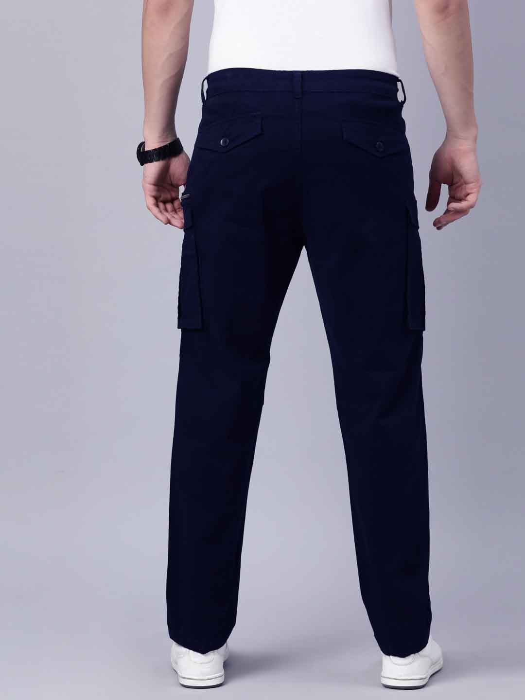 Mens Woven Navy Cargo Pant