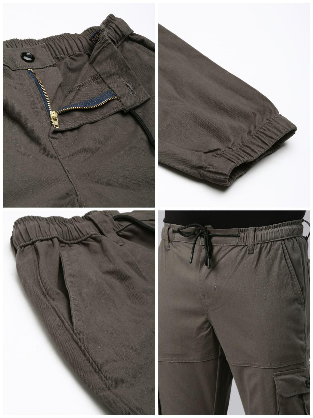 Mens Dark Olive Cargo Pant