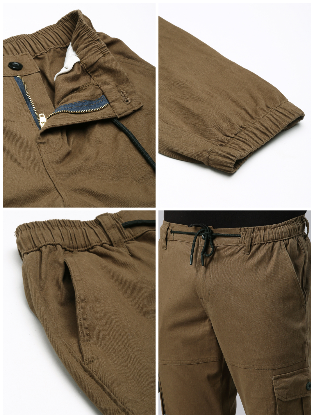 Mens Brown Cargo Pant